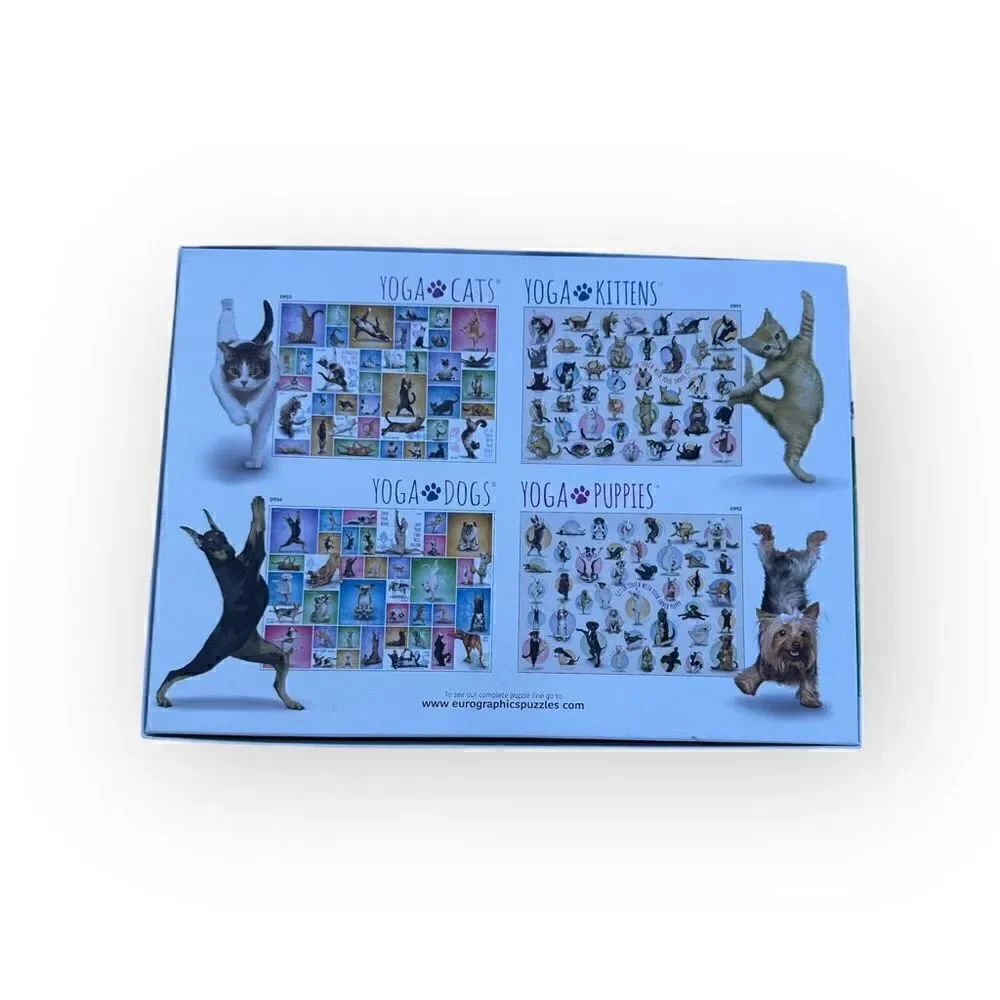 Eurographics Yoga Dogs images 1000-piece jigsaw puzzle game 100% complete